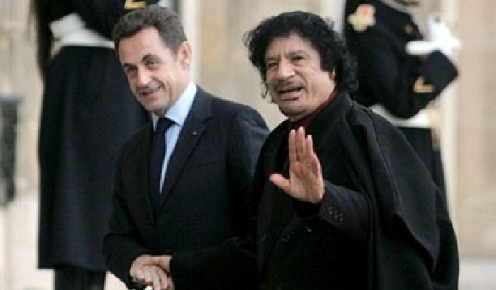 Gheddafi e Sarkozy