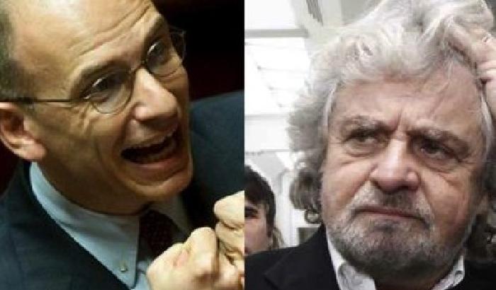 Grillo a Letta: peggio ora che nel '92 con Amato