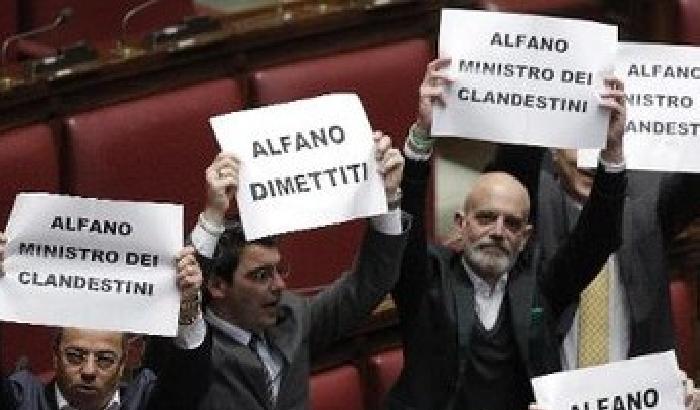 La Lega contro Alfano: nuovi disordini in Aula