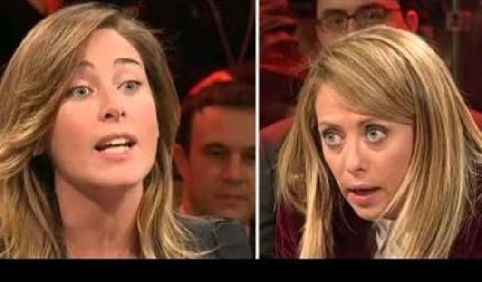 La Meloni fa il verso alla Boschi: impazza lo Sciamaninne