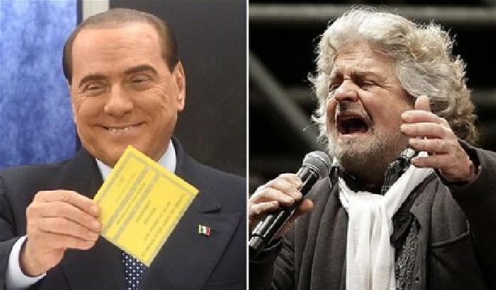 Berlusconi: se vince Grillo rischio disordini