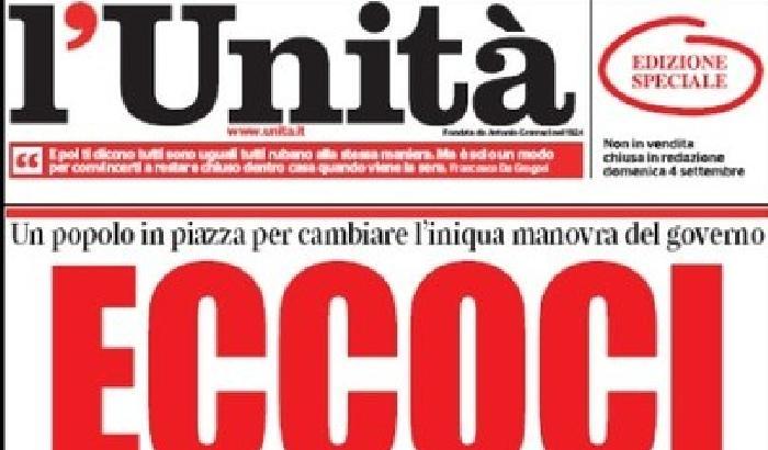 «L'Unità non si spegne»: giornalisti e Fnsi sulle barricate, editore e Pd muti