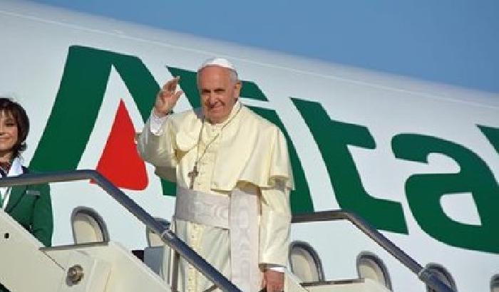 Papa Francesco in viaggio verso lo Sri Lanka