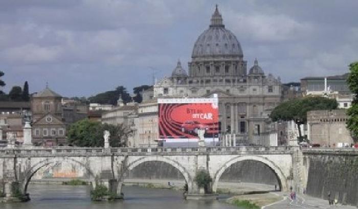 Pubblicità sempre più invasive, una oscura San Pietro