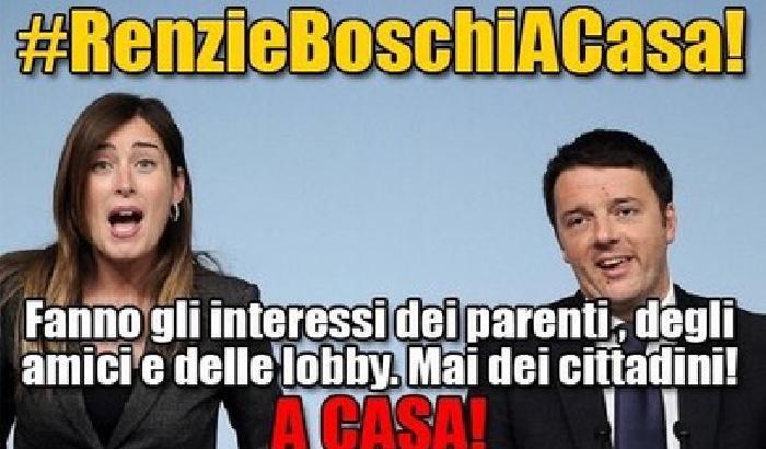 Grillo: anche Renzi e Boschi a casa