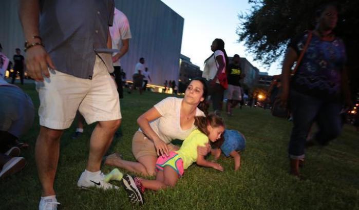 Sparatoria di Dallas: le immagini del panico tra i manifestanti