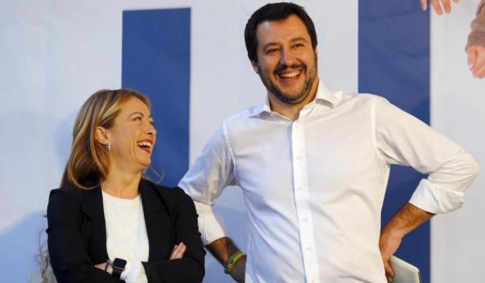 Salvini e Giorgia Meloni