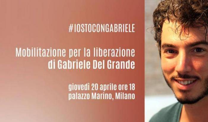 Mobilitazione per la liberazione di Gabriele Del Grande