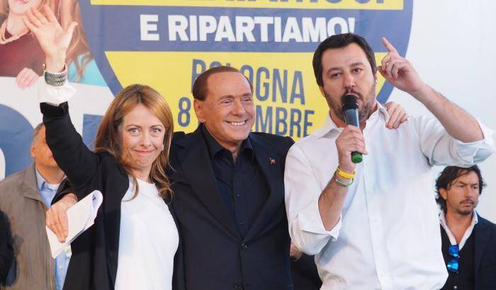 Berlusconi, Meloni e Salvini