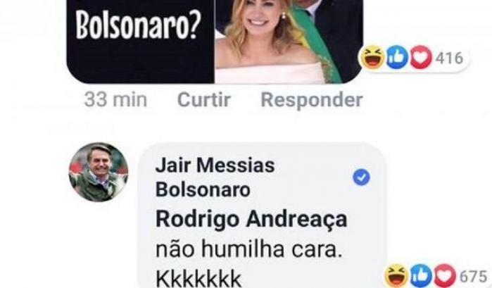 Bolsonaro il codardo cancella il commento sessista su Brigitte Macron