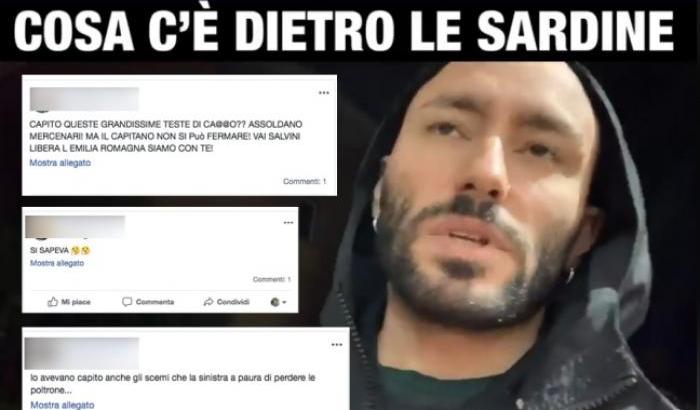 Il 'bufalaro' Saolini si finge una 'Sardina' e diffonde fake news: "Siamo pagati per andare contro Salvini"