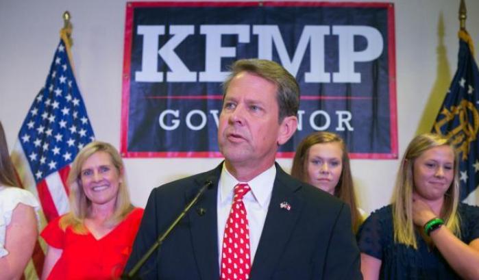 Il governatore repubblicano della Georgia Brian Kemp