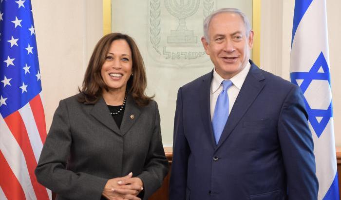 Kamala Harris con Netanyahu