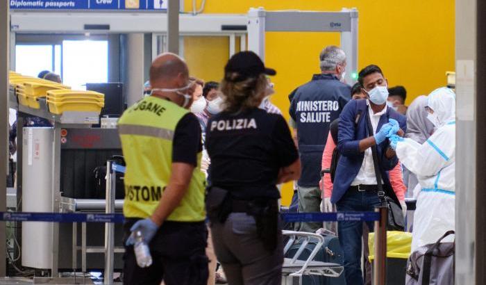 Controlli a Fiumicino