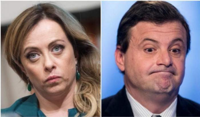 Giorgia Meloni e Carlo Calenda