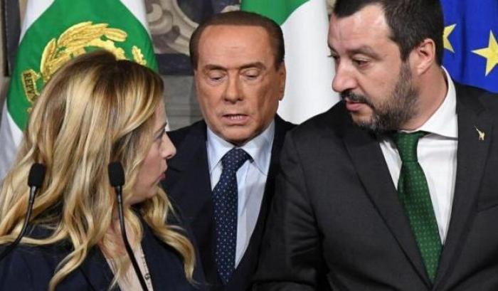 Berlusconi, Salvini e Meloni