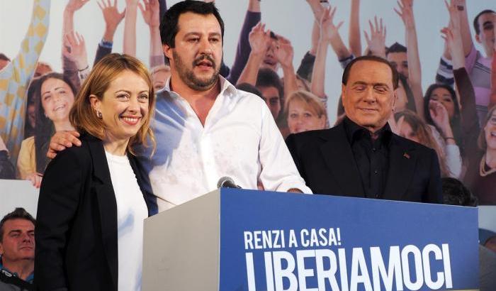 Berlusconi, Salvini e Meloni