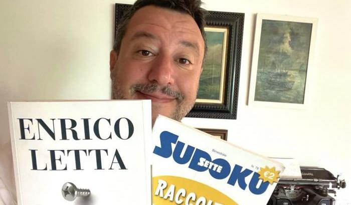 Salvini ironizza sul libro di Letta, la replica: "Per lui il massimo della difficoltà è Topolino"