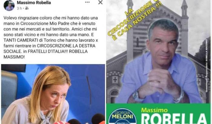 Giorgia Meloni e Massimo Robella