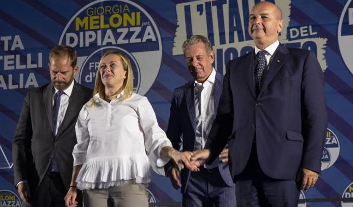 Meloni, altra supercazzola: "Forza Nuova congeniale a sinistra e non a destra"