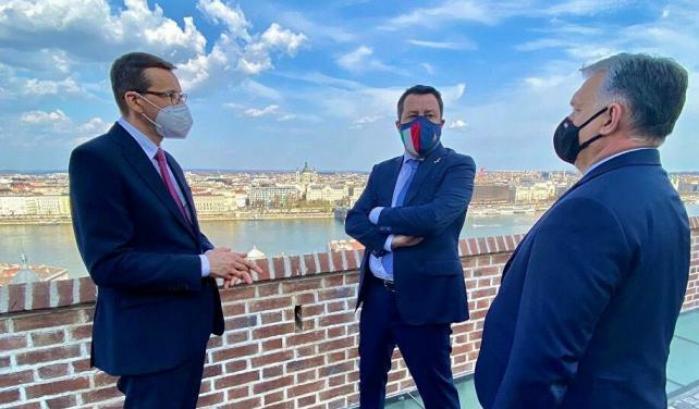 Morawiecki, Salvini e Orban