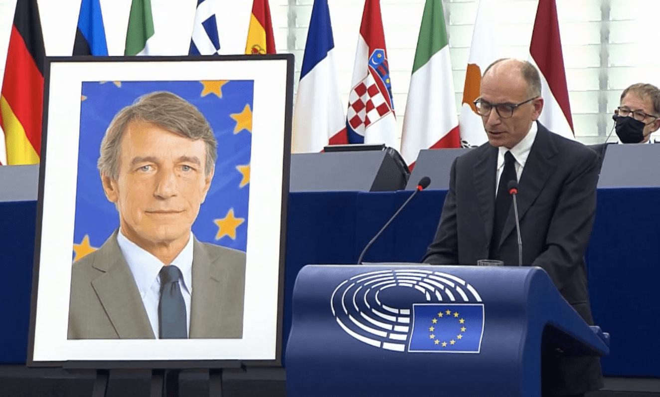 L'europarlamento commemora David Sassoli, Letta: 