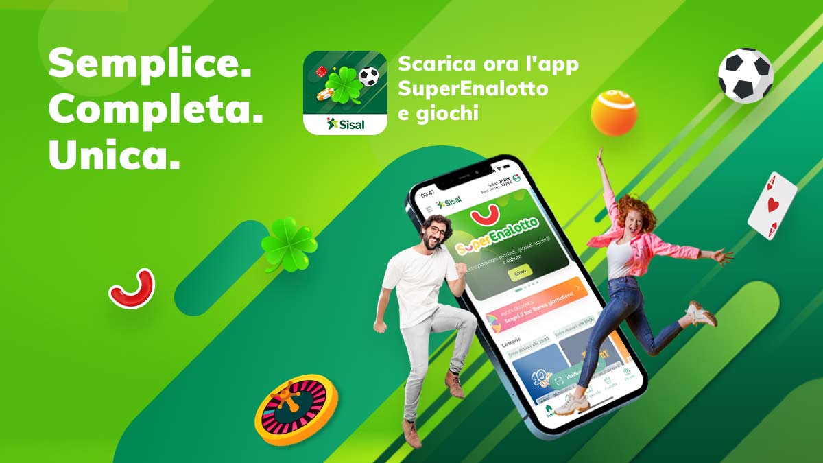 Il futuro del divertimento è mobile con la nuova app SuperEnalotto e giochi di Sisal